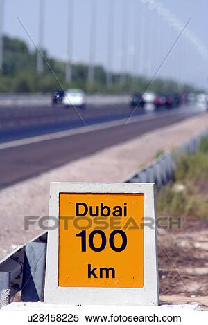 dubai, 100, km, kilometer, kilometre View Large Photo Image Stock Photography - dubai, 100, km, kilometer, kilometre. Fotosearch