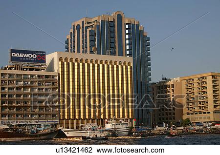 dubai, deira, creek, building View Large Photo Image Stock Image - dubai, deira, creek, building. Fotosearch