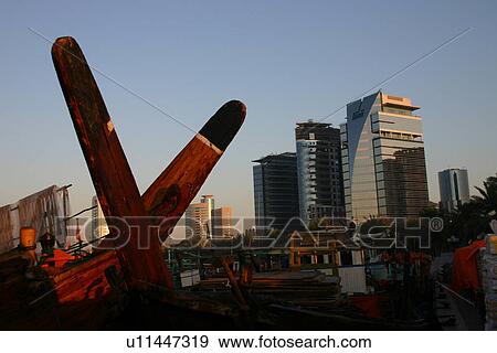 Stock Photo - dubai, deira, creek, building. Fotosearch