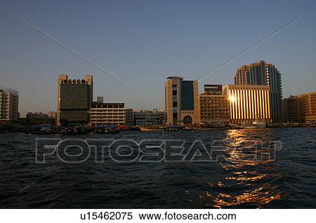 dubai, deira, creek, building View Large Photo Image Stock Photography - dubai, deira, creek, building. Fotosearch