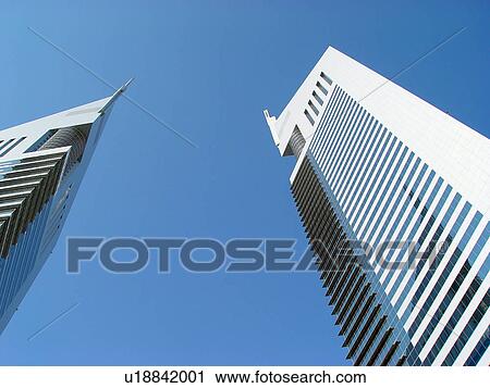emirates, towers, view, dubai View Large Photo Image Stock Image - emirates, towers, view, dubai. Fotosearch