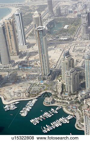 Stock Photo - dubai, aerial, airborne, sky, October, 2006. Fotosearch
