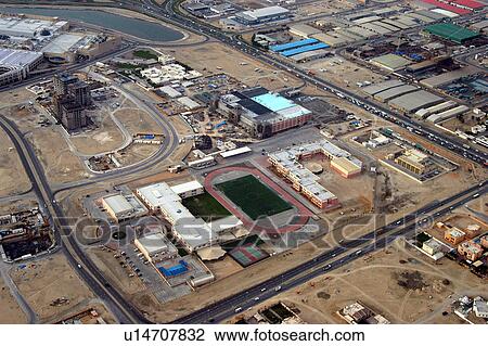 Stock Image - dubai, aerial, dubai, emirates, mall, interchange. Fotosearch