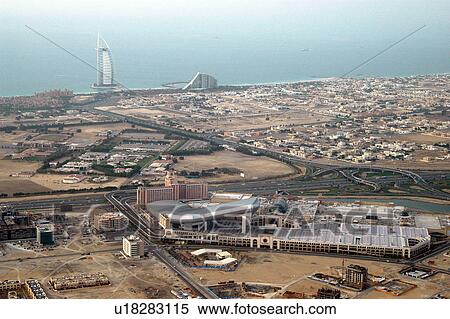 dubai, aerial, dubai, emirates, mall, interchange View Large Photo Image Stock Photography - dubai, aerial, dubai, emirates, mall, interchange. Fotosearch