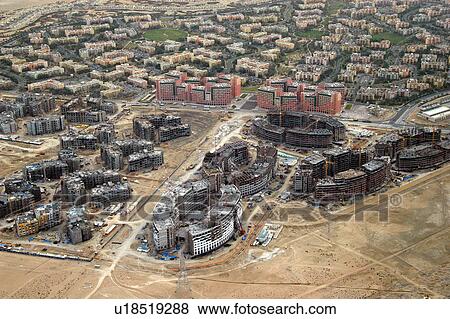 Stock Photo - dubai, aerial, dubai, ibn, battuta, gardens, view. Fotosearch