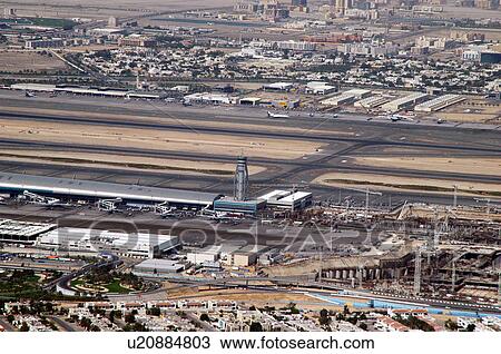 dubai, aerial, sky, airport, runway, Dubai, International View Large Photo Image Stock Image - dubai, aerial, sky, airport, runway, Dubai, International. Fotosearch