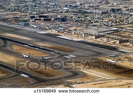 dubai, airport, runway, aerial, sky View Large Photo Image Stock Photo - dubai, airport, runway, aerial, sky. Fotosearch