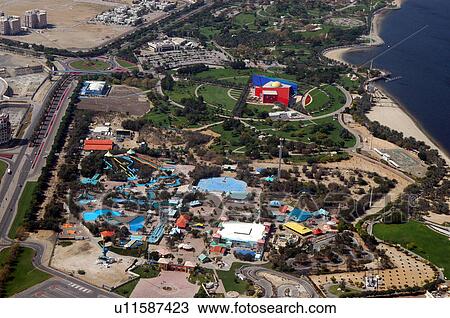 Stock Image - dubai, aerialgarhoud, garhood, bridge, creek, deira. Fotosearch