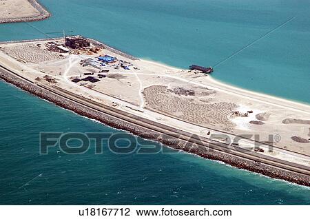 Stock Image - dubai, aerial, dubai, marina, jumeirah, palm, house. Fotosearch