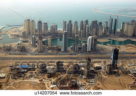 dubai, aerial, dubai, jumeirah, lake, JBR, beach View Large Photo Image Picture - dubai, aerial, dubai, jumeirah, lake, JBR, beach. Fotosearch