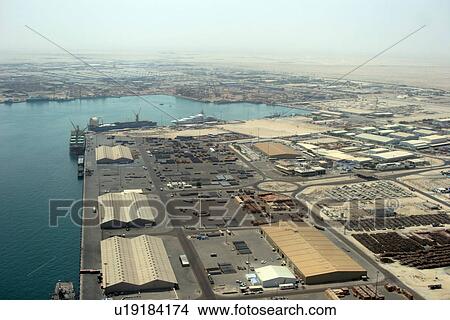 dubai, FZ, free, sone, port, aerial, view View Large Photo Image Picture - dubai, FZ, free, sone, port, aerial, view. Fotosearch