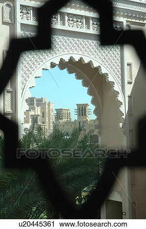 Stock Image - dubai, madinat, madina, jumeirah, UAE, Qasr. Fotosearch