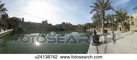 madinat, jumeirah, dubai, panoramic View Large Photo Image Stock Image - madinat, jumeirah, dubai, panoramic. Fotosearch