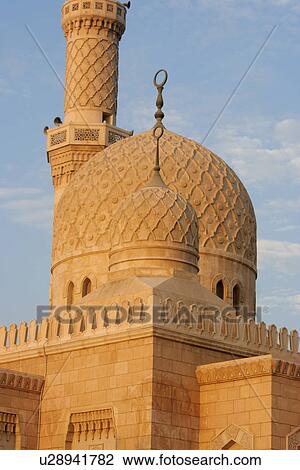 Stock Image - mosque, jumeirah, dome, islamic, islam, prayer, dubai. Fotosearch