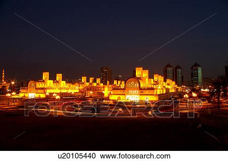 Stock Image - Country, sharjah, UAE, Arabic. Fotosearch