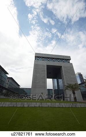 Stock Image - DIFC, finance, centre, center, dubai, UAE, emirates. Fotosearch