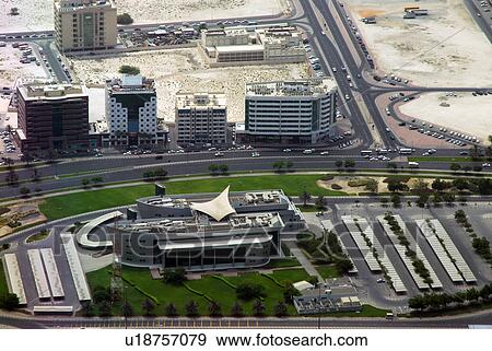 Stock Photo - dubai, UAE, aerial, Dubai, Ports, Customs. Fotosearch