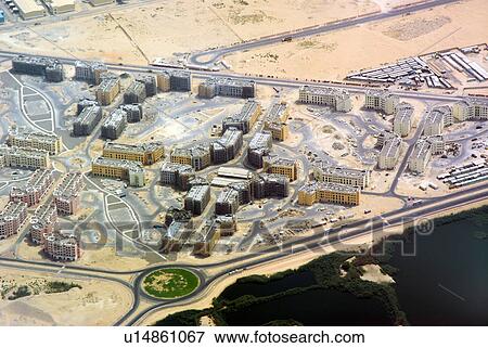 Stock Photo - dubai, UAE, aerial, International, City, Chinamex. Fotosearch