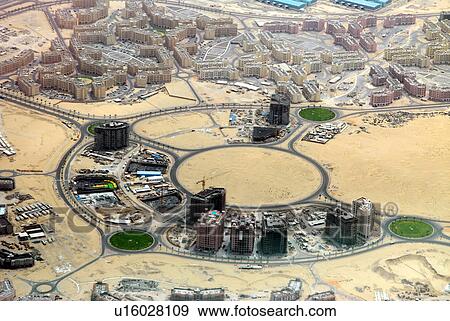 Stock Photo - dubai, UAE, aerial, International, City, Chinamex. Fotosearch