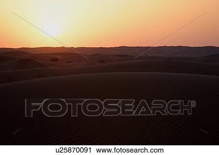 Stock Image - sand, dubai, desert, uae, emirates. Fotosearch