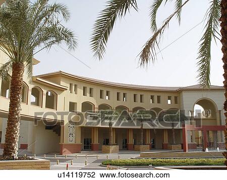 Stock Image - UAE, Dubai, Knowledge, village. Fotosearch