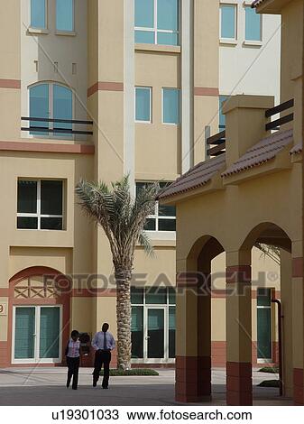 UAE, Dubai, Knowledge, village View Large Photo Image Stock Image - UAE, Dubai, Knowledge, village. Fotosearch