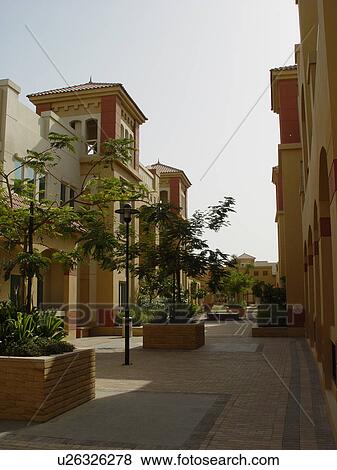 UAE, Dubai, Knowledge, village View Large Photo Image Stock Photo - UAE, Dubai, Knowledge, village. Fotosearch