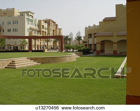 Stock Photograph - UAE, Dubai, Knowledge, village. Fotosearch