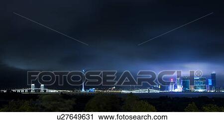Skyline of Macau at night View Large Photo Image Stock Image - Skyline of Macau at night. Fotosearch