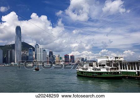Star Ferry Pier in Victoria Harbor, Central District, Hong Kong View Large Photo Image Stock Photo - Star Ferry Pier in Victoria Harbor, Central District, Hong Kong. Fotosearch