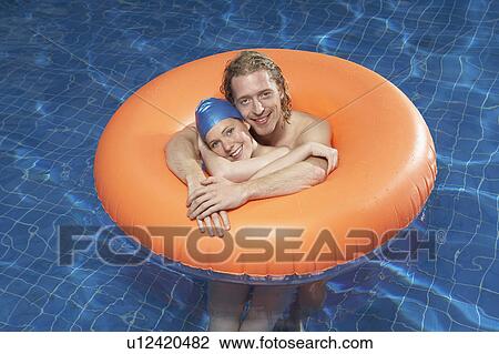 Stock Image - Portrait of a man and woman.. Fotosearch