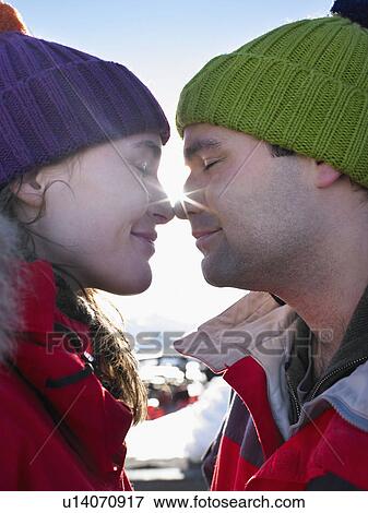 Eskimo kiss View Large Photo Image Stock Photo - Eskimo kiss. Fotosearch