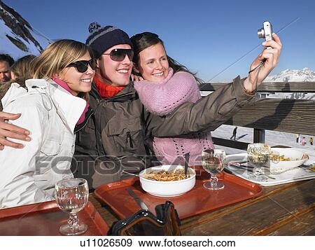 People taking picture of themselves View Large Photo Image Stock Photo - People taking picture of themselves. Fotosearch