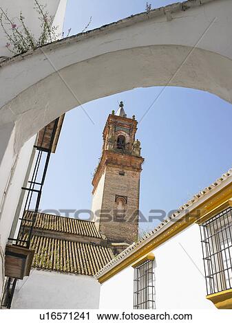 Stock Image - Church tower.. Fotosearch