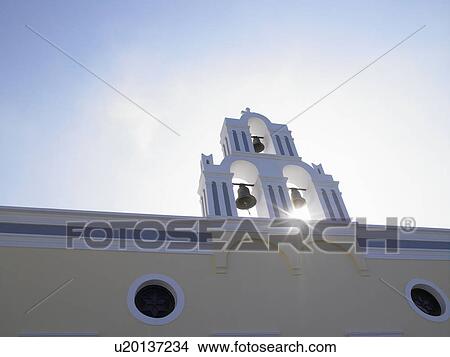 Picture - Church with sunlight behind. Fotosearch