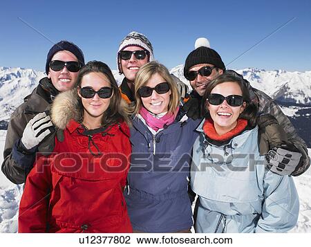 Group on mountain top View Large Photo Image Stock Image - Group on mountain top. Fotosearch