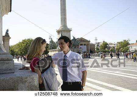 Businesspeople at Hero Square. View Large Photo Image Stock Photo - Businesspeople at Hero Square.. Fotosearch