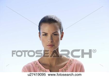 Portrait of a young woman View Large Photo Image Stock Photography - Portrait of a young woman. Fotosearch