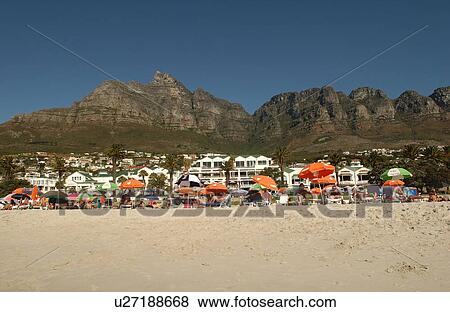 Stock Photo - Capetown - Camps Bay, South Africa. Fotosearch