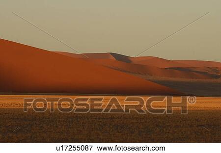 Stock Photo - Sand Dunes of Sossusvlei - Namib desert, Namibia. Fotosearch