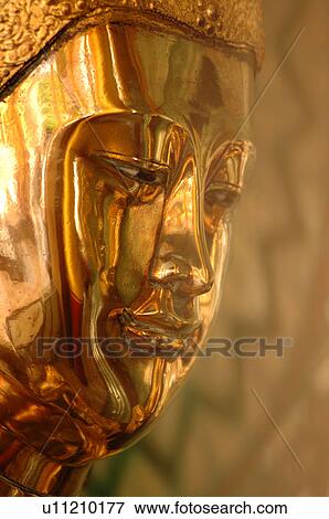 Face on a Buddha statue in Myanmar View Large Photo Image Stock Photo - Face on a Buddha statue in Myanmar. Fotosearch