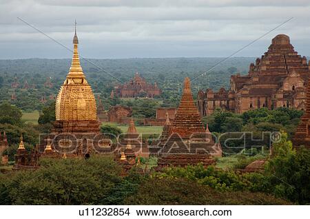 Myanmar - Bagan View Large Photo Image Picture - Myanmar - Bagan. Fotosearch