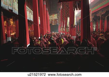 Stock Image - Tibet - winter 1993. Fotosearch