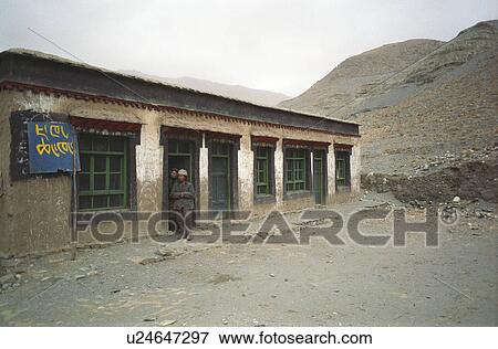 Stock Photo - Tibet - winter 1993. Fotosearch