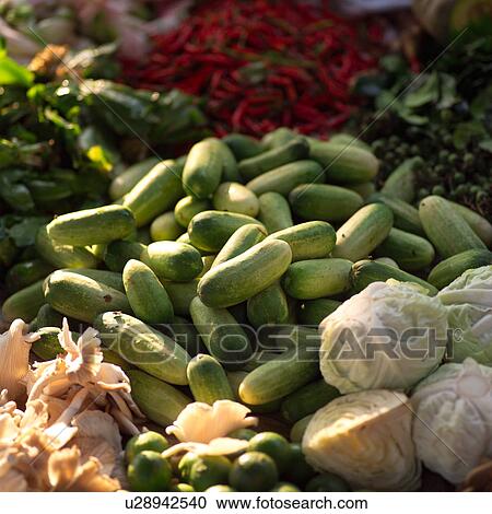 Stock Image - Pile of vegetables. Fotosearch