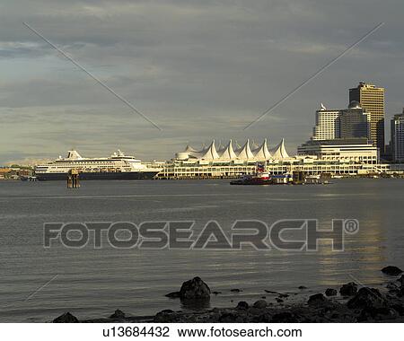 Stock Image - Waterfront - Vancouver, British Columbia, Canada. Fotosearch