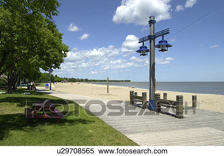 Beach - Gimli, Manitoba View Large Photo Image Stock Photography - Beach - Gimli, Manitoba. Fotosearch
