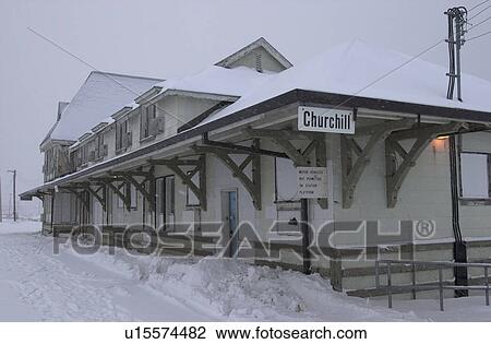 Churchill Northern Manitoba Train Station View Large Photo Image Stock Image - Churchill Northern Manitoba Train Station. Fotosearch