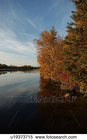 Lake Autumn Colors View Large Photo Image Stock Photography - Lake Autumn Colors. Fotosearch