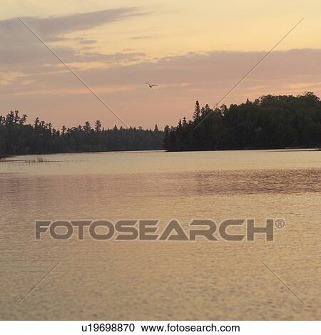 Stock Image - Lake of the woods - Ontario, Canada. Fotosearch